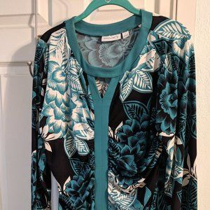 Susan Graver Teal Tunic